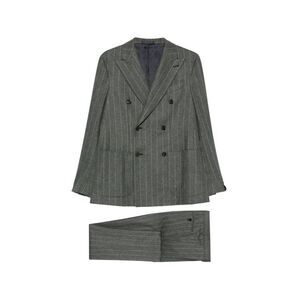 Caruso Men Double-Breasted Pinstriped Suit